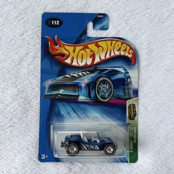 Hot Wheels Treasure Hunt T-Hunt Meyers Manx Metallic Blue Real Riders 12/12 2004 - Picture 1 of 3